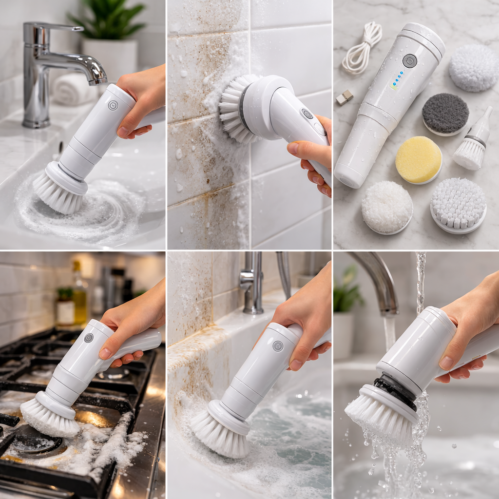 TurboScrub Pro™ Electric Cleaning Brush