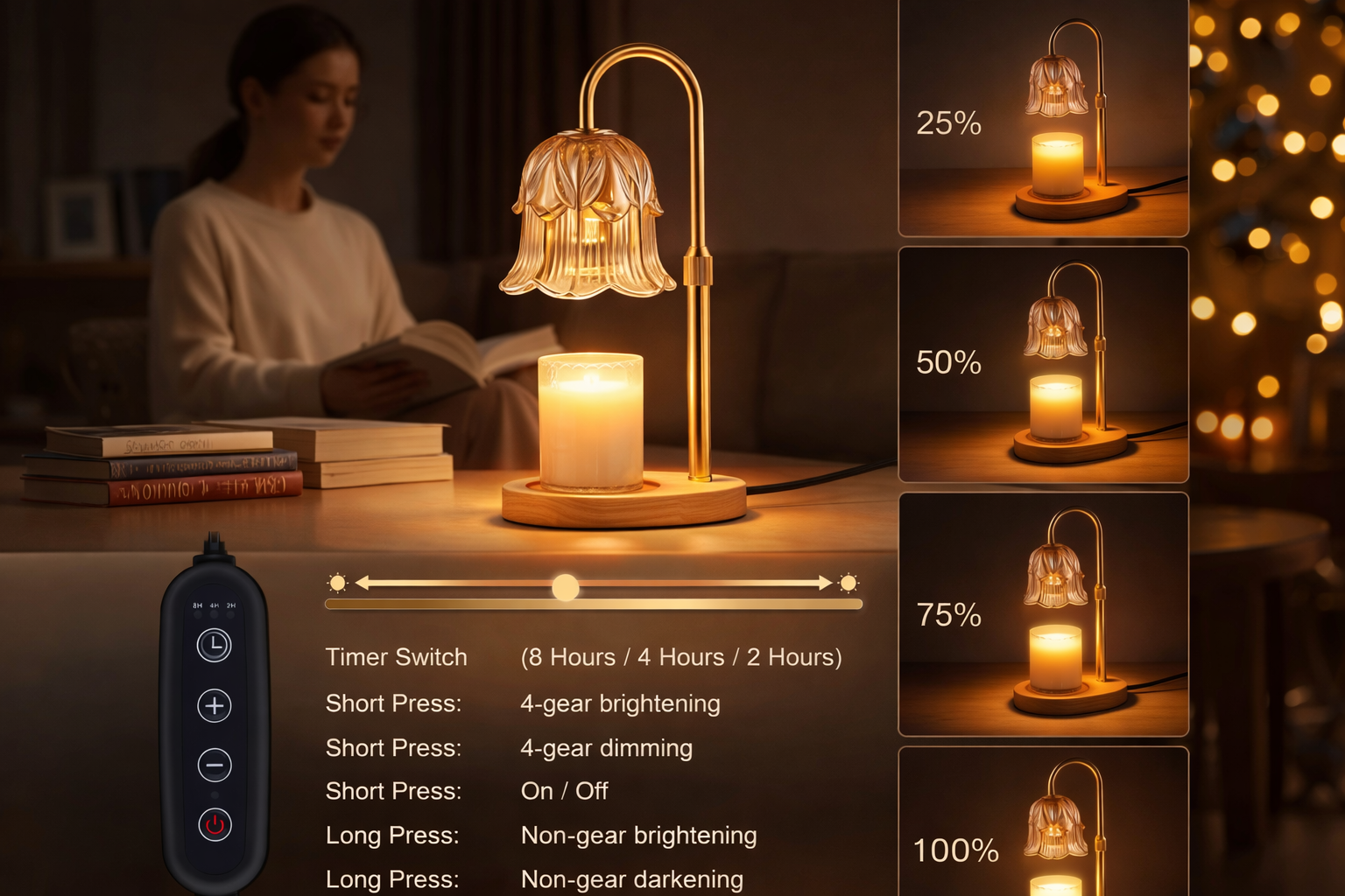 GlowBloom™ Candle Warmer Lamp